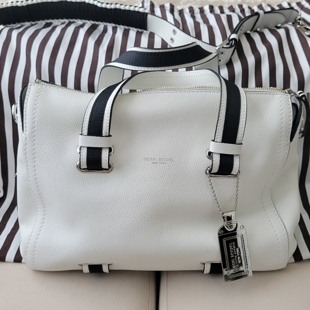 Henri Bendel Spruce Street Satchel Racing Stripe